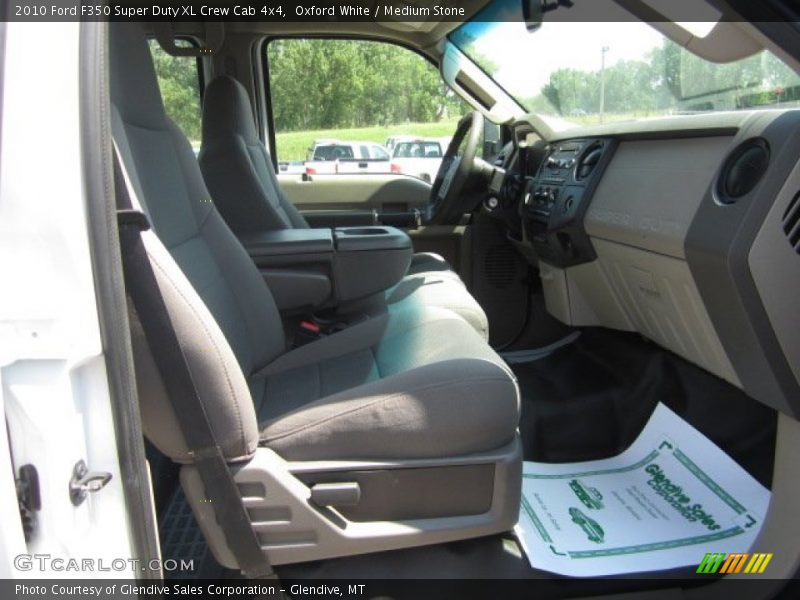 Oxford White / Medium Stone 2010 Ford F350 Super Duty XL Crew Cab 4x4