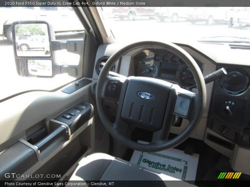 Oxford White / Medium Stone 2010 Ford F350 Super Duty XL Crew Cab 4x4