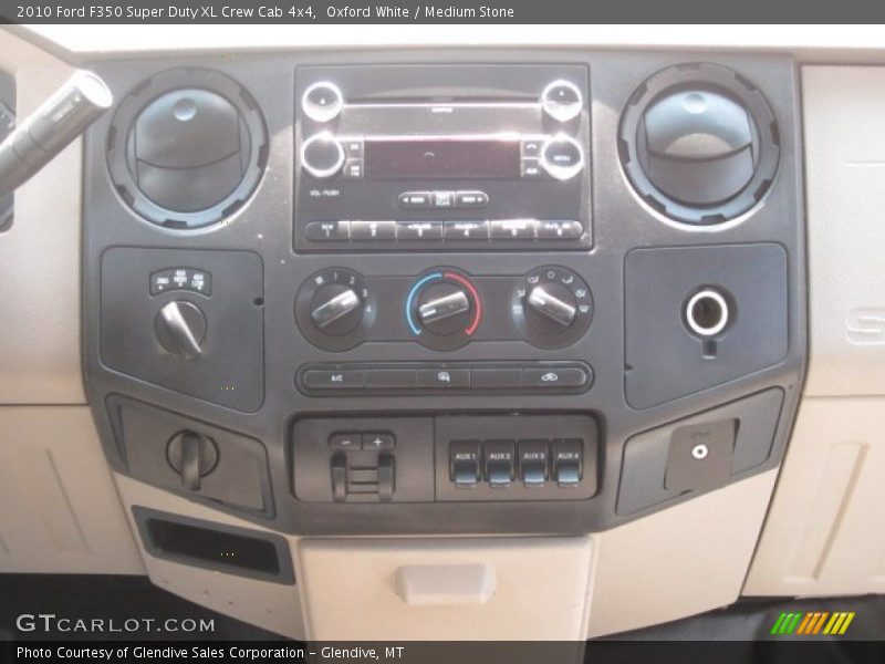 Oxford White / Medium Stone 2010 Ford F350 Super Duty XL Crew Cab 4x4
