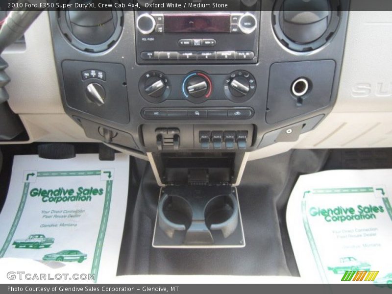 Oxford White / Medium Stone 2010 Ford F350 Super Duty XL Crew Cab 4x4