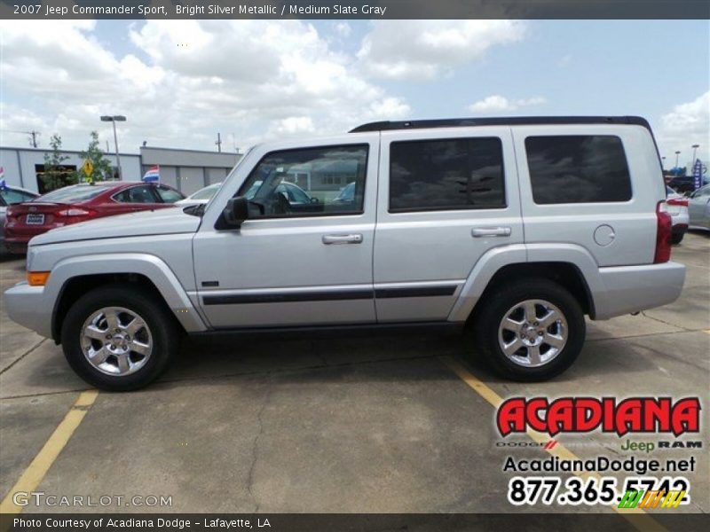 Bright Silver Metallic / Medium Slate Gray 2007 Jeep Commander Sport