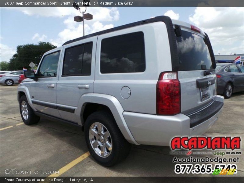 Bright Silver Metallic / Medium Slate Gray 2007 Jeep Commander Sport