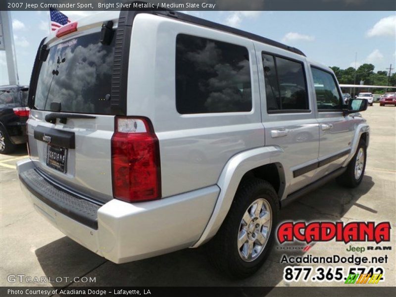 Bright Silver Metallic / Medium Slate Gray 2007 Jeep Commander Sport