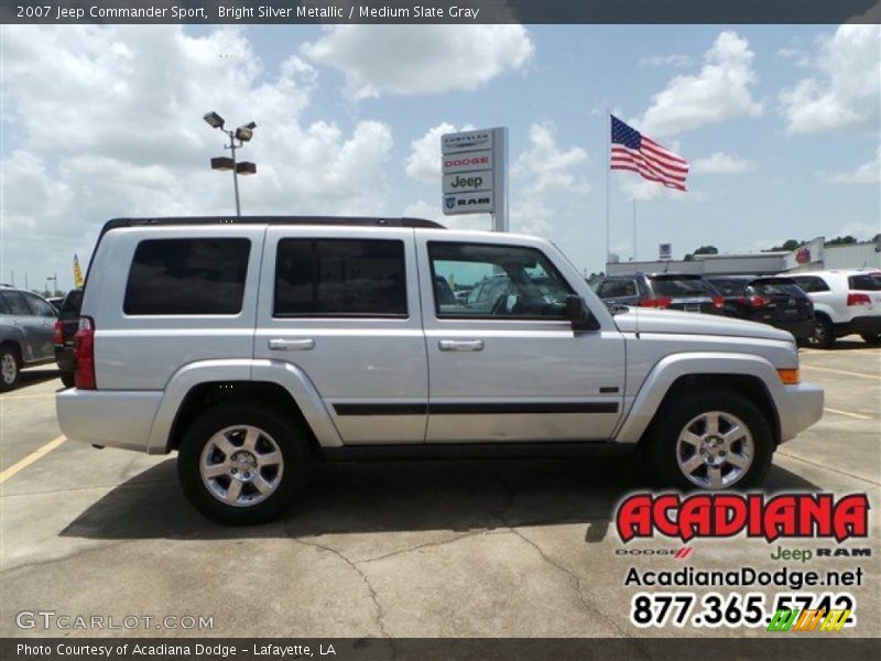 Bright Silver Metallic / Medium Slate Gray 2007 Jeep Commander Sport