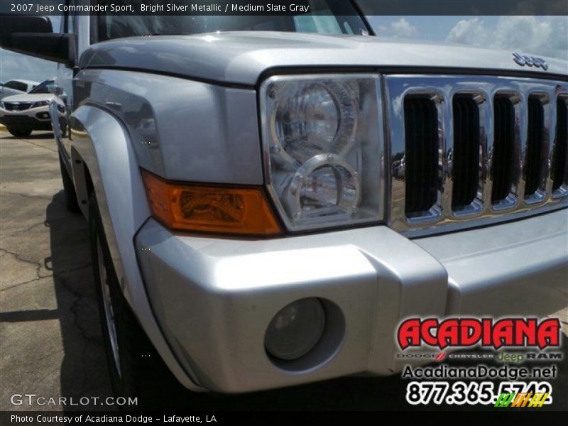 Bright Silver Metallic / Medium Slate Gray 2007 Jeep Commander Sport
