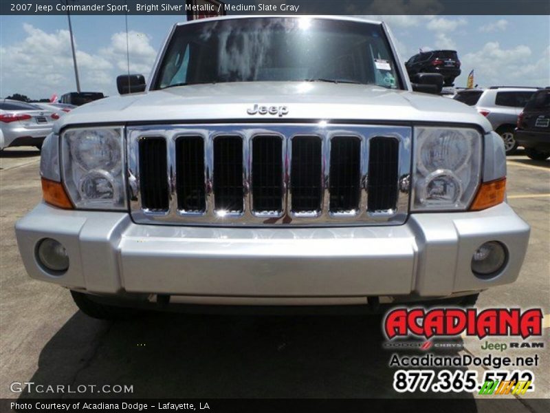 Bright Silver Metallic / Medium Slate Gray 2007 Jeep Commander Sport