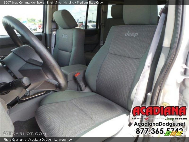 Bright Silver Metallic / Medium Slate Gray 2007 Jeep Commander Sport