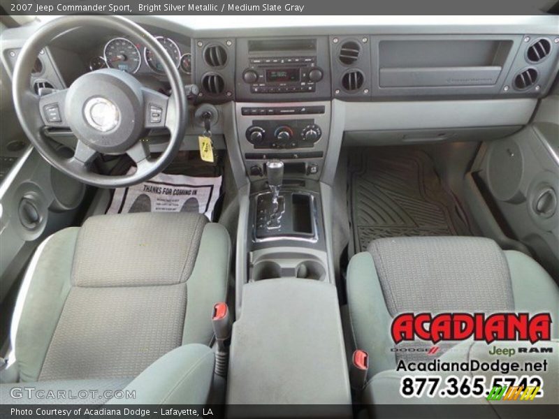 Bright Silver Metallic / Medium Slate Gray 2007 Jeep Commander Sport
