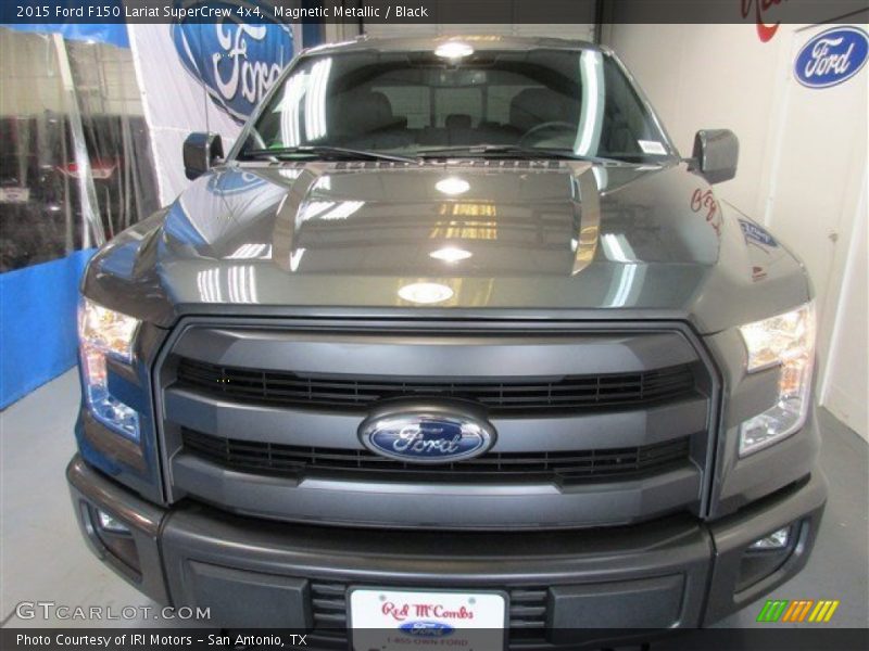 Magnetic Metallic / Black 2015 Ford F150 Lariat SuperCrew 4x4