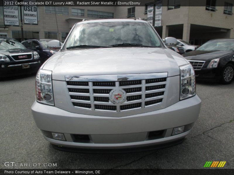 Radiant Silver Metallic / Ebony/Ebony 2012 Cadillac Escalade EXT Luxury AWD