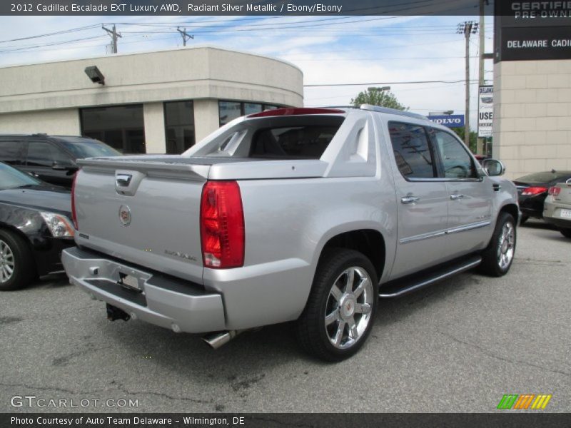 Radiant Silver Metallic / Ebony/Ebony 2012 Cadillac Escalade EXT Luxury AWD