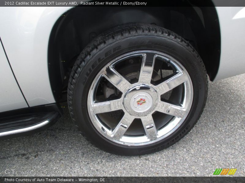 Radiant Silver Metallic / Ebony/Ebony 2012 Cadillac Escalade EXT Luxury AWD