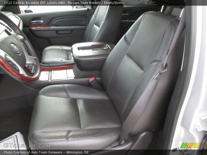 Radiant Silver Metallic / Ebony/Ebony 2012 Cadillac Escalade EXT Luxury AWD