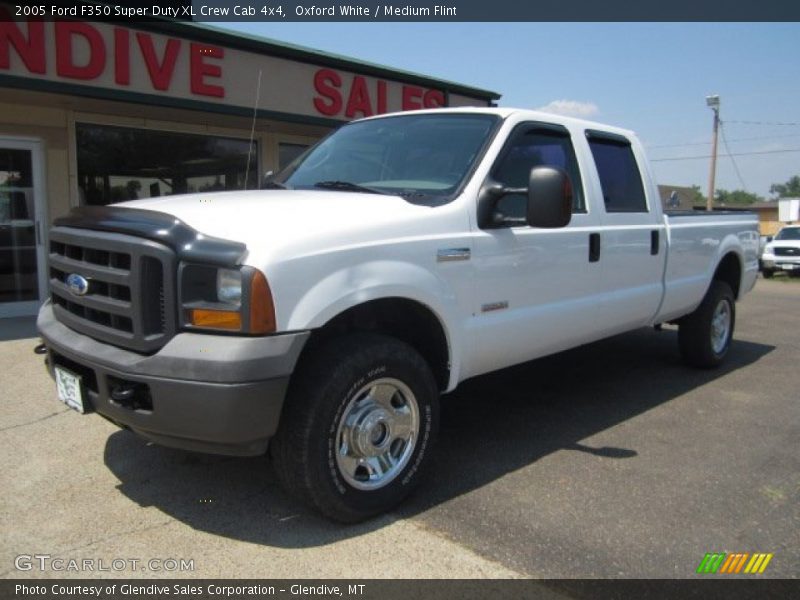 Oxford White / Medium Flint 2005 Ford F350 Super Duty XL Crew Cab 4x4