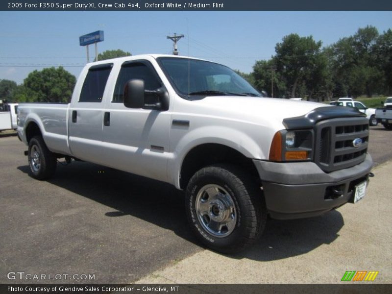 Oxford White / Medium Flint 2005 Ford F350 Super Duty XL Crew Cab 4x4