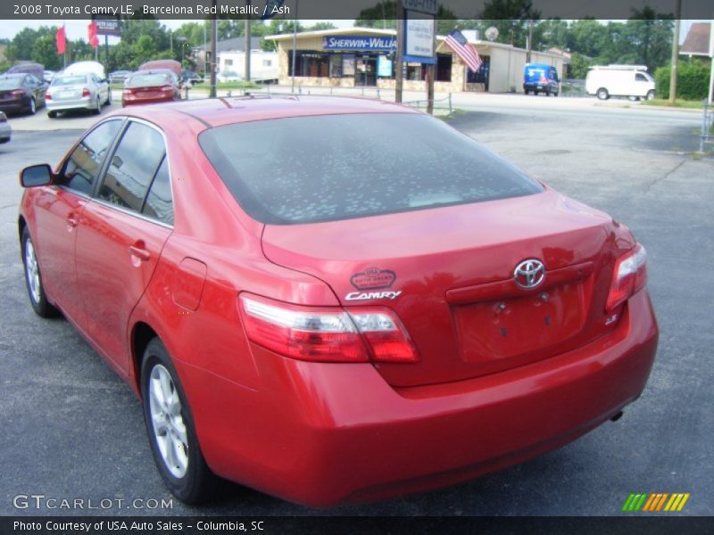 Barcelona Red Metallic / Ash 2008 Toyota Camry LE