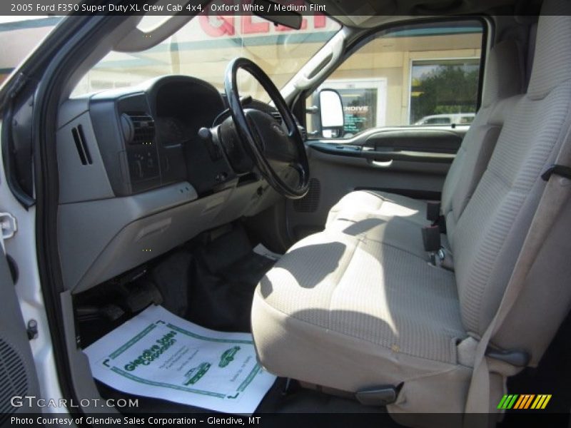 Oxford White / Medium Flint 2005 Ford F350 Super Duty XL Crew Cab 4x4