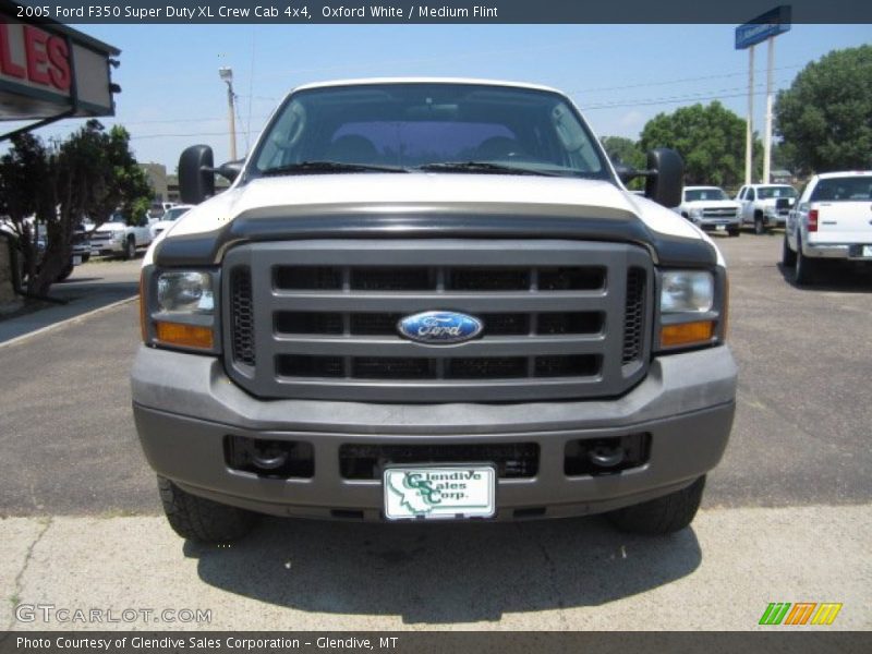 Oxford White / Medium Flint 2005 Ford F350 Super Duty XL Crew Cab 4x4