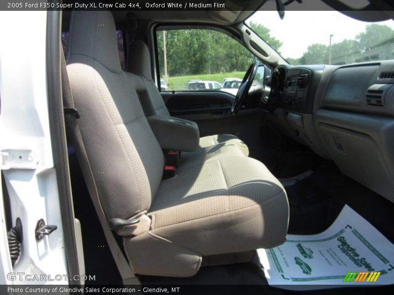Oxford White / Medium Flint 2005 Ford F350 Super Duty XL Crew Cab 4x4
