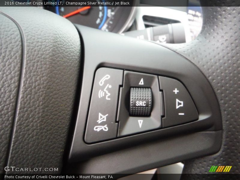 Champagne Silver Metallic / Jet Black 2016 Chevrolet Cruze Limited LT
