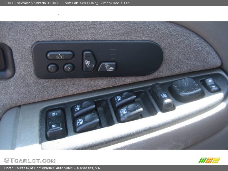 Victory Red / Tan 2003 Chevrolet Silverado 3500 LT Crew Cab 4x4 Dually