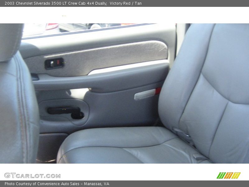 Victory Red / Tan 2003 Chevrolet Silverado 3500 LT Crew Cab 4x4 Dually