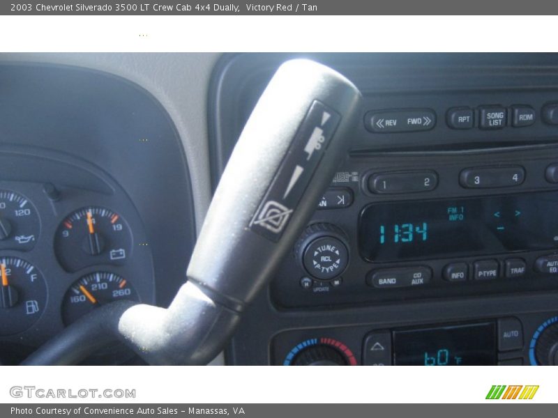 Victory Red / Tan 2003 Chevrolet Silverado 3500 LT Crew Cab 4x4 Dually