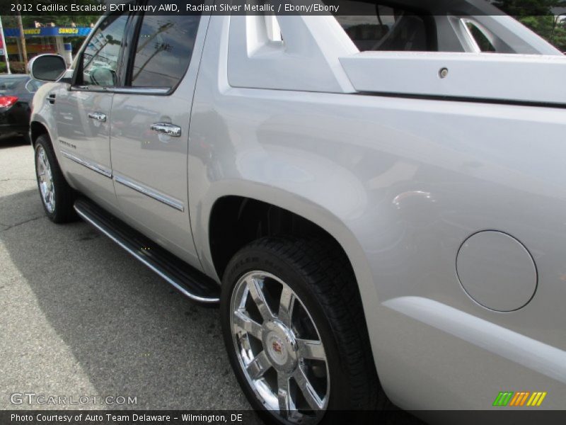 Radiant Silver Metallic / Ebony/Ebony 2012 Cadillac Escalade EXT Luxury AWD