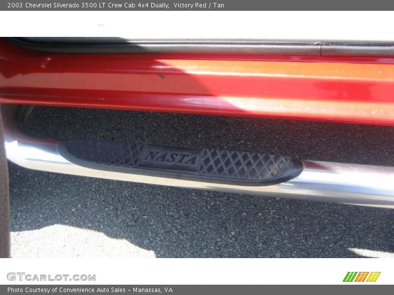 Victory Red / Tan 2003 Chevrolet Silverado 3500 LT Crew Cab 4x4 Dually