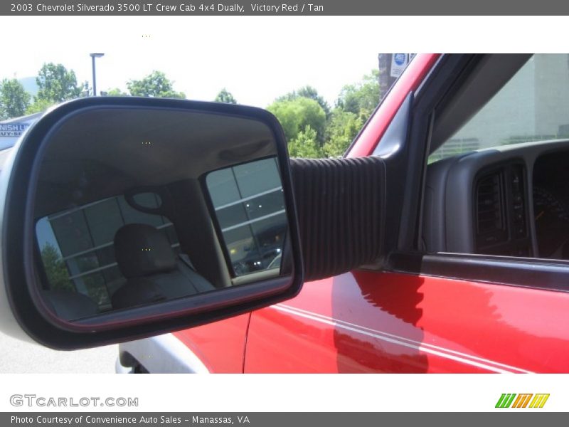 Victory Red / Tan 2003 Chevrolet Silverado 3500 LT Crew Cab 4x4 Dually