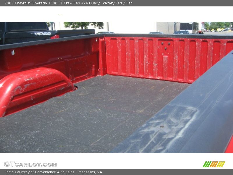 Victory Red / Tan 2003 Chevrolet Silverado 3500 LT Crew Cab 4x4 Dually