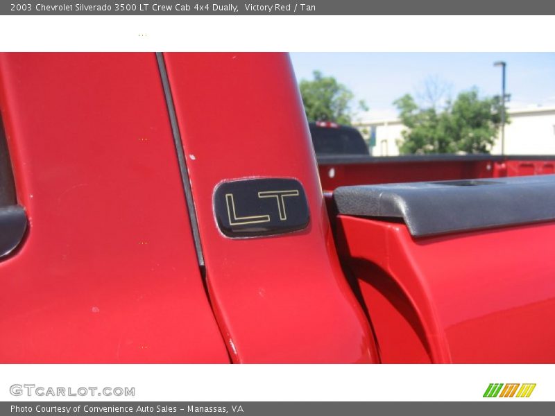 Victory Red / Tan 2003 Chevrolet Silverado 3500 LT Crew Cab 4x4 Dually