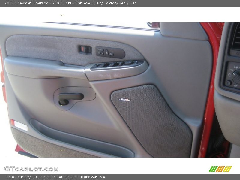 Victory Red / Tan 2003 Chevrolet Silverado 3500 LT Crew Cab 4x4 Dually