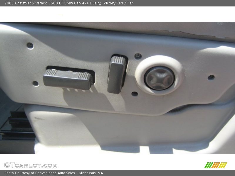 Victory Red / Tan 2003 Chevrolet Silverado 3500 LT Crew Cab 4x4 Dually