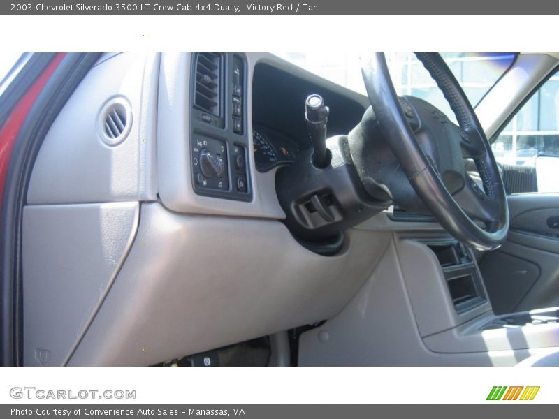 Victory Red / Tan 2003 Chevrolet Silverado 3500 LT Crew Cab 4x4 Dually