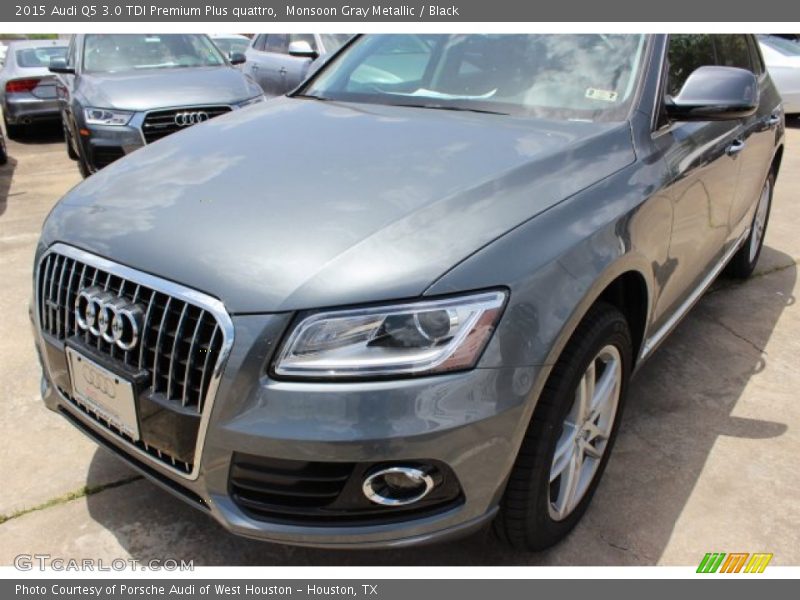 Monsoon Gray Metallic / Black 2015 Audi Q5 3.0 TDI Premium Plus quattro