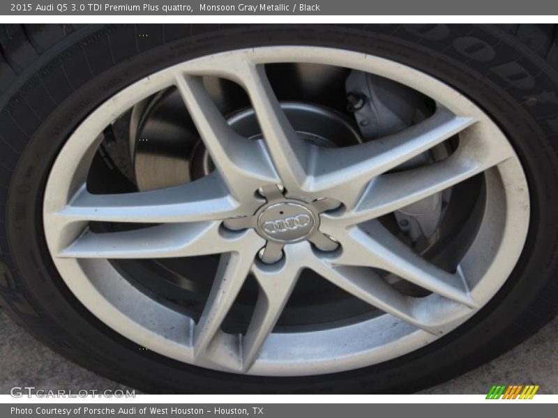 Monsoon Gray Metallic / Black 2015 Audi Q5 3.0 TDI Premium Plus quattro