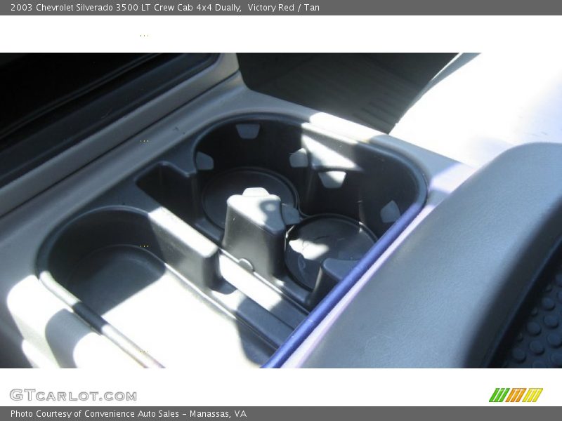 Victory Red / Tan 2003 Chevrolet Silverado 3500 LT Crew Cab 4x4 Dually