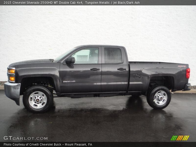 Tungsten Metallic / Jet Black/Dark Ash 2015 Chevrolet Silverado 2500HD WT Double Cab 4x4