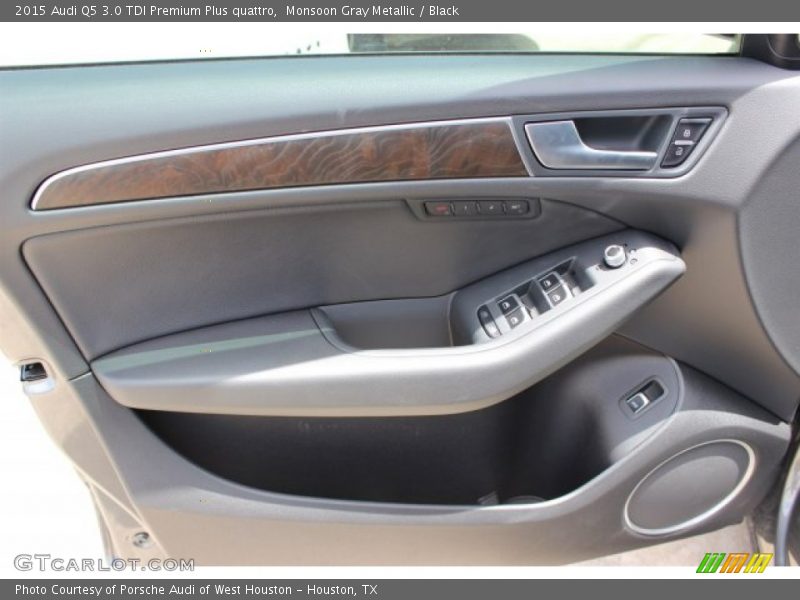 Monsoon Gray Metallic / Black 2015 Audi Q5 3.0 TDI Premium Plus quattro