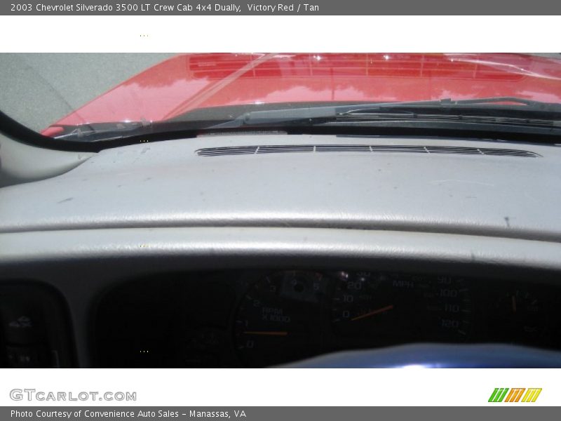 Victory Red / Tan 2003 Chevrolet Silverado 3500 LT Crew Cab 4x4 Dually