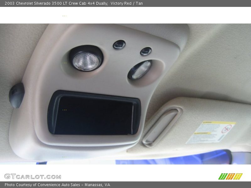 Victory Red / Tan 2003 Chevrolet Silverado 3500 LT Crew Cab 4x4 Dually