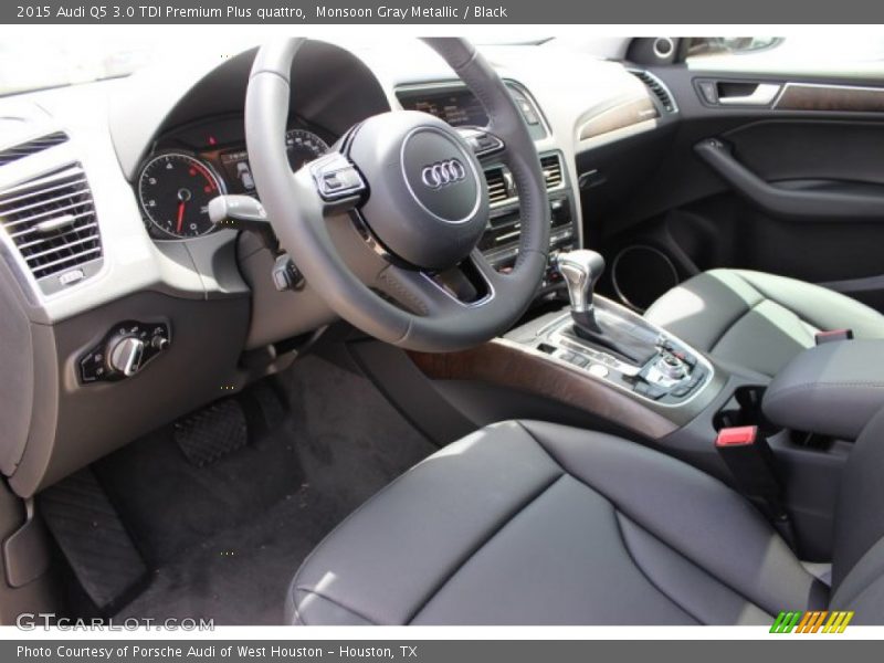 Monsoon Gray Metallic / Black 2015 Audi Q5 3.0 TDI Premium Plus quattro