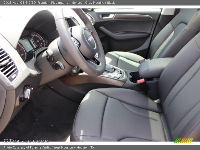 Monsoon Gray Metallic / Black 2015 Audi Q5 3.0 TDI Premium Plus quattro