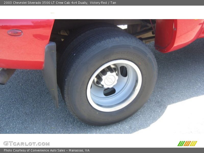 Victory Red / Tan 2003 Chevrolet Silverado 3500 LT Crew Cab 4x4 Dually