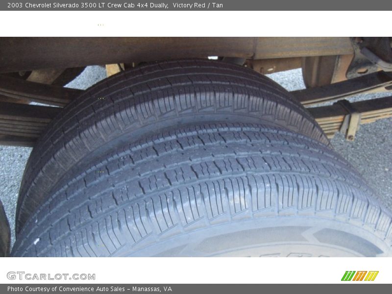 Victory Red / Tan 2003 Chevrolet Silverado 3500 LT Crew Cab 4x4 Dually
