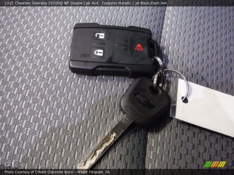 Tungsten Metallic / Jet Black/Dark Ash 2015 Chevrolet Silverado 2500HD WT Double Cab 4x4