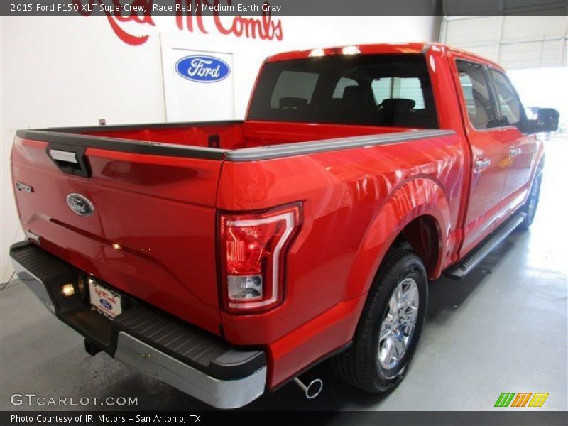 Race Red / Medium Earth Gray 2015 Ford F150 XLT SuperCrew