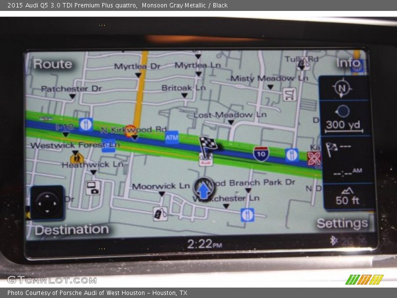 Monsoon Gray Metallic / Black 2015 Audi Q5 3.0 TDI Premium Plus quattro