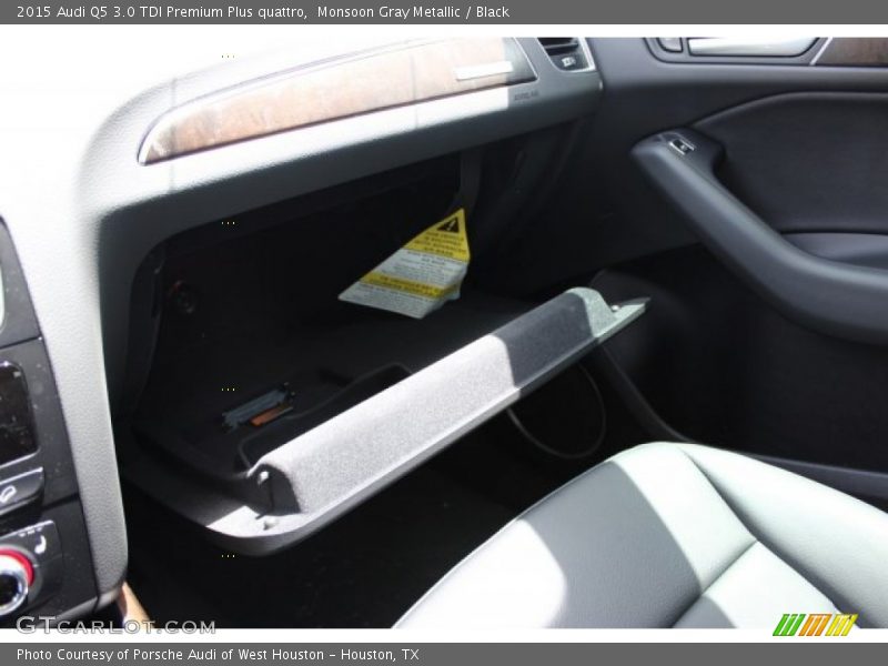 Monsoon Gray Metallic / Black 2015 Audi Q5 3.0 TDI Premium Plus quattro